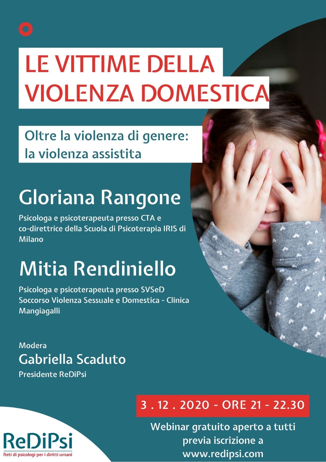 Webinar: Le Vittime Della Violenza Domestica – ReDiPsi